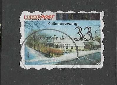 2012 regiopost stadspost - Kollumerzwaag woning overdruk, Ophalen of Verzenden, Na 1940, Gestempeld
