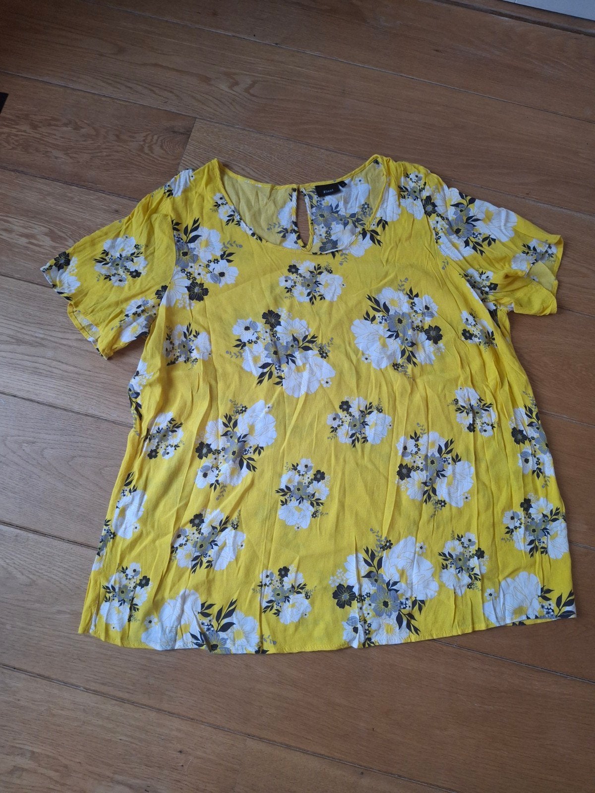 Zizzi blouse 46 48, Kleding | Dames, Ophalen of Verzenden, Zo goed als nieuw, Geel, Blouse of Tuniek
