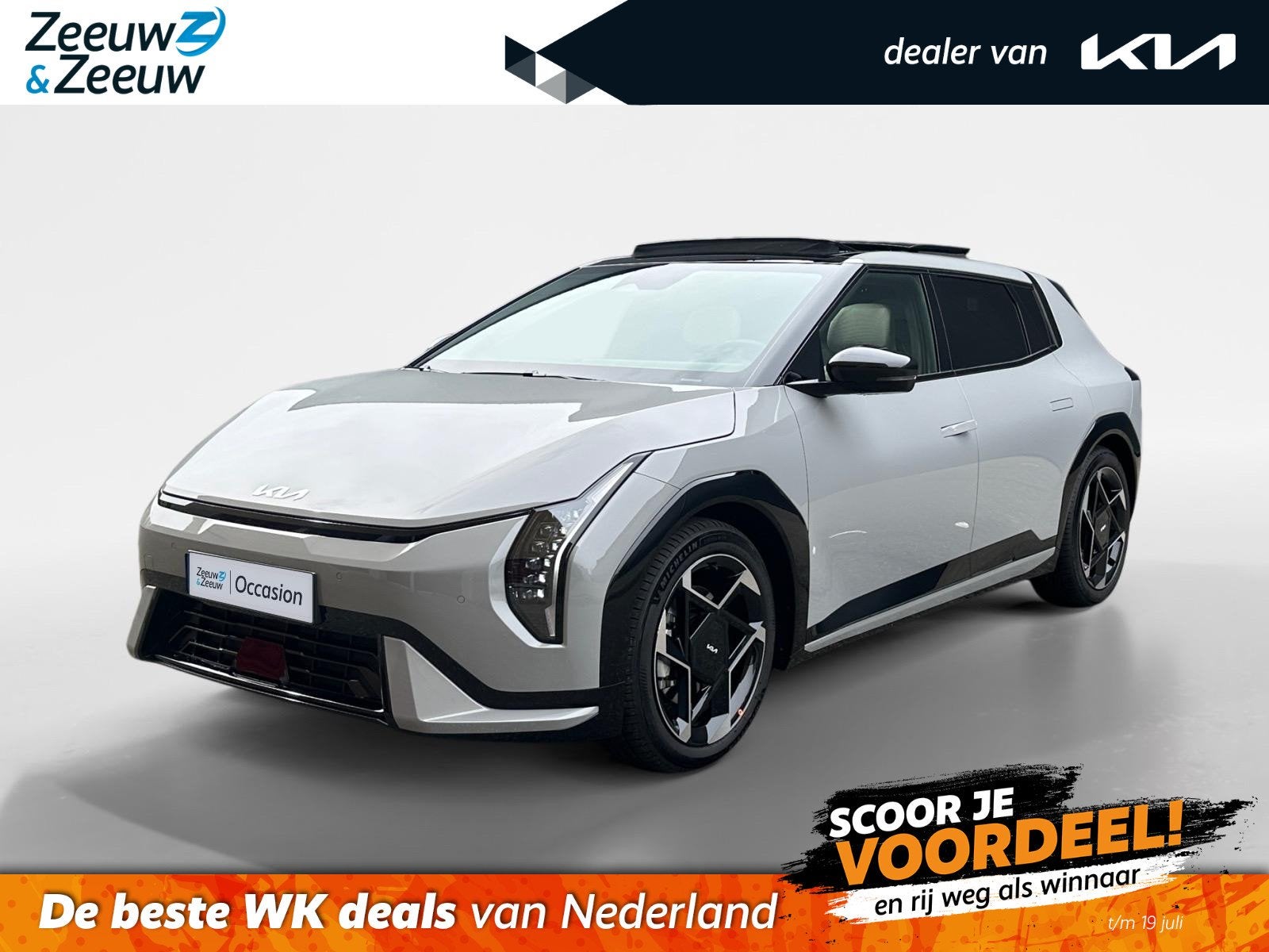 Kia EV4 GT-Line 81.4 kWh | Panorama schuif/kanteldak | LED-M, Auto's, Kia, 510 min, Zwart, Origineel Nederlands, 584 km