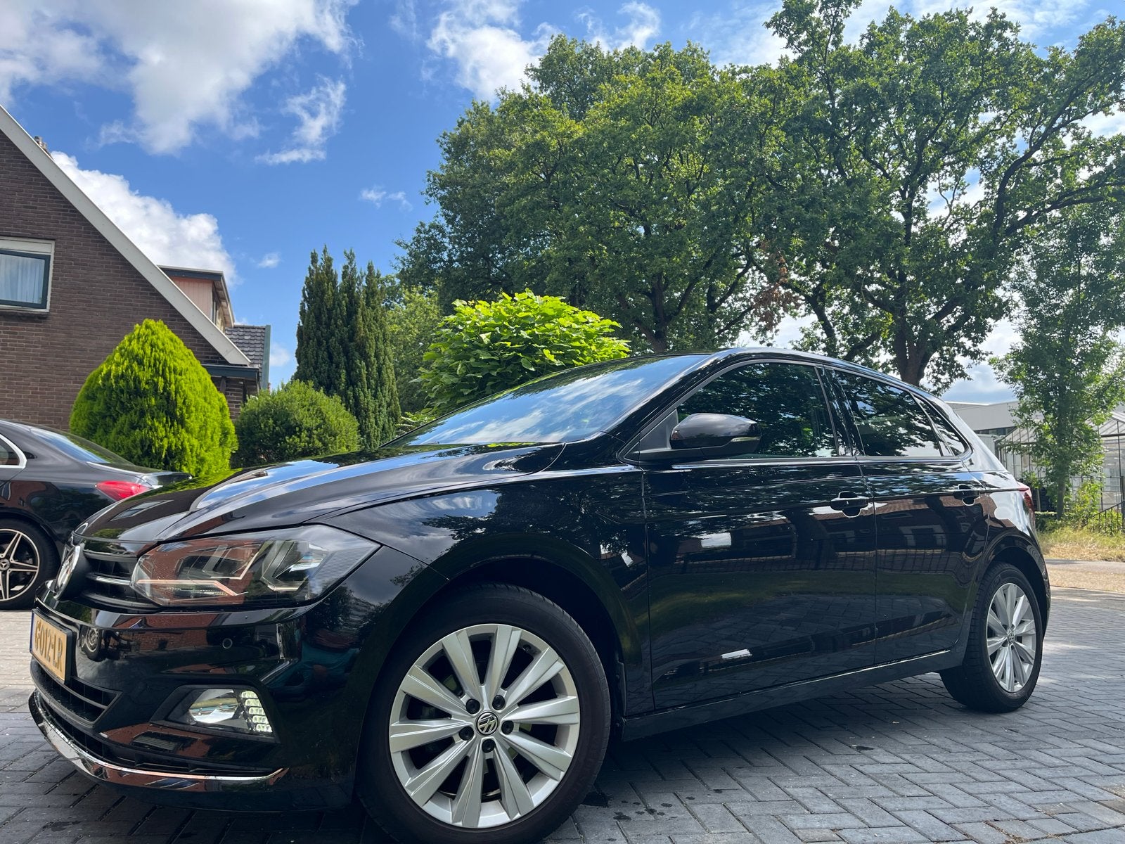 Volkswagen Polo Highline 1.0 TSI 95pk 2019 Zwart, Voorwielaandrijving, Zwart, 95 pk, Origineel Nederlands