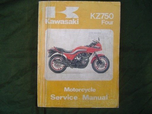Kawasaki KZ750 Four 1980- 1988 motorcycle service manual GPz, Motoren, Handleidingen en Instructieboekjes, Ophalen of Verzenden