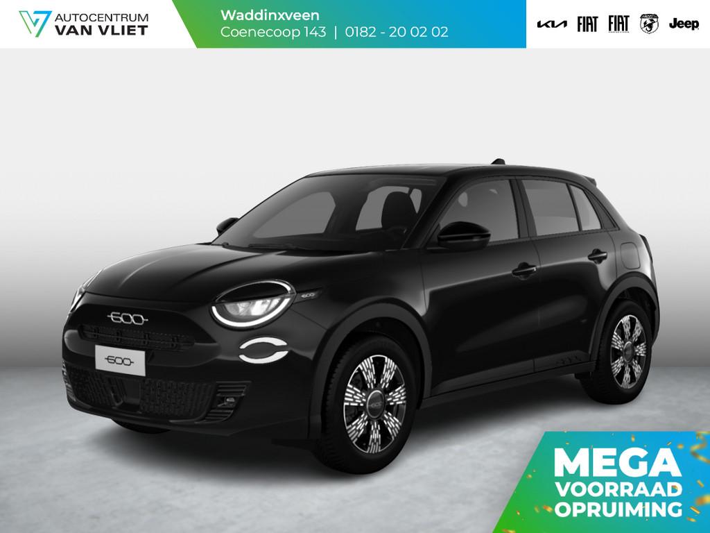 Fiat 600 1.2 Hybrid Icon | Clima | Navi | Keyless | Camera |, Auto's, Fiat, Stof, 1199 cc, Met garantie (alle), 620 kg
