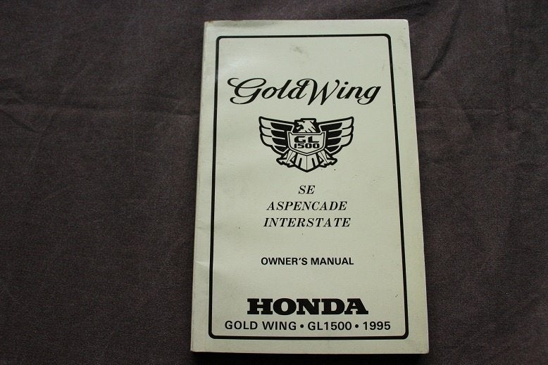Honda GL1500 SE Aspencade Interstate 1995 owner's manual, Ophalen of Verzenden, Honda