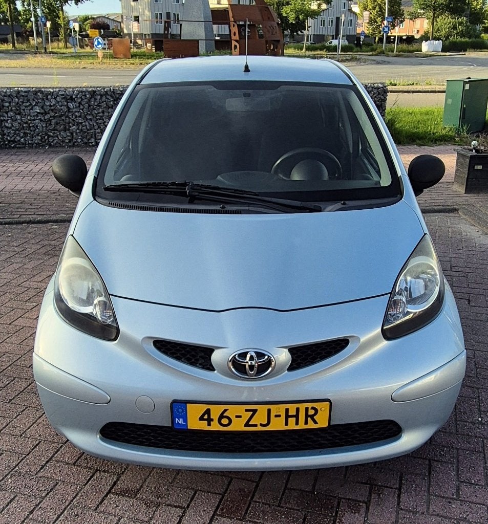 Toyota Aygo 1.0 12V Vvt-i 5DRS 2008 Blauw, Auto's, Voorwielaandrijving, Stof, Zwart, Electronic Stability Program (ESP)