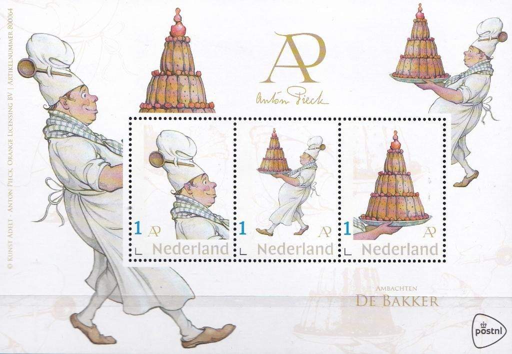 Anton Pieck – Ambachten: De Bakker – MNH, Verzenden, Na 1940, Postfris