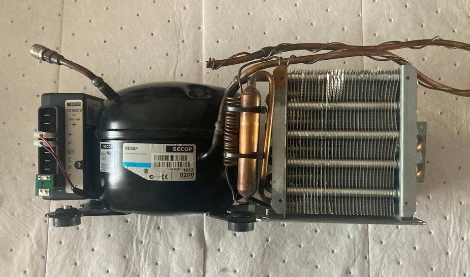 Danfoss Secop BD35F Verdamper met Vitrifrigo BN100, Ophalen of Verzenden, Gebruikt, Elektrisch