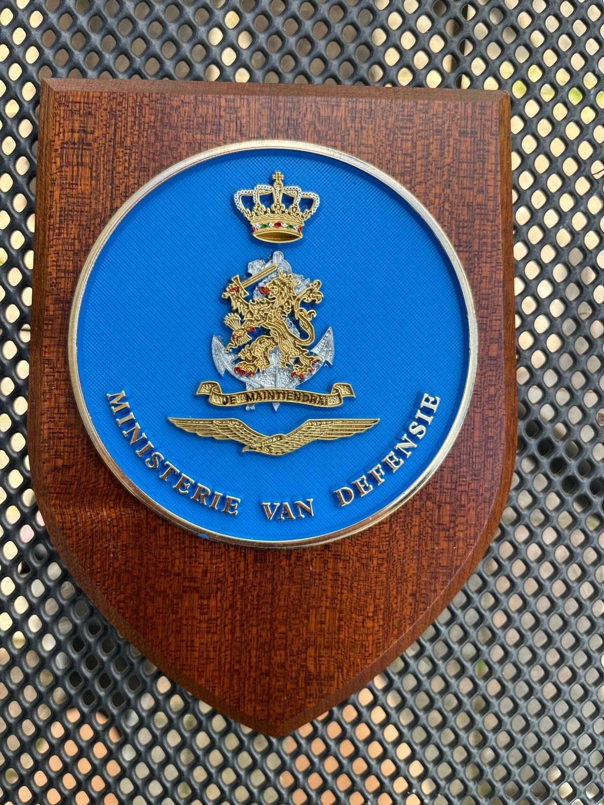 Wapenschild Ministerie van Defensie, Ophalen of Verzenden, Overige soorten, Nederland, Embleem of Badge