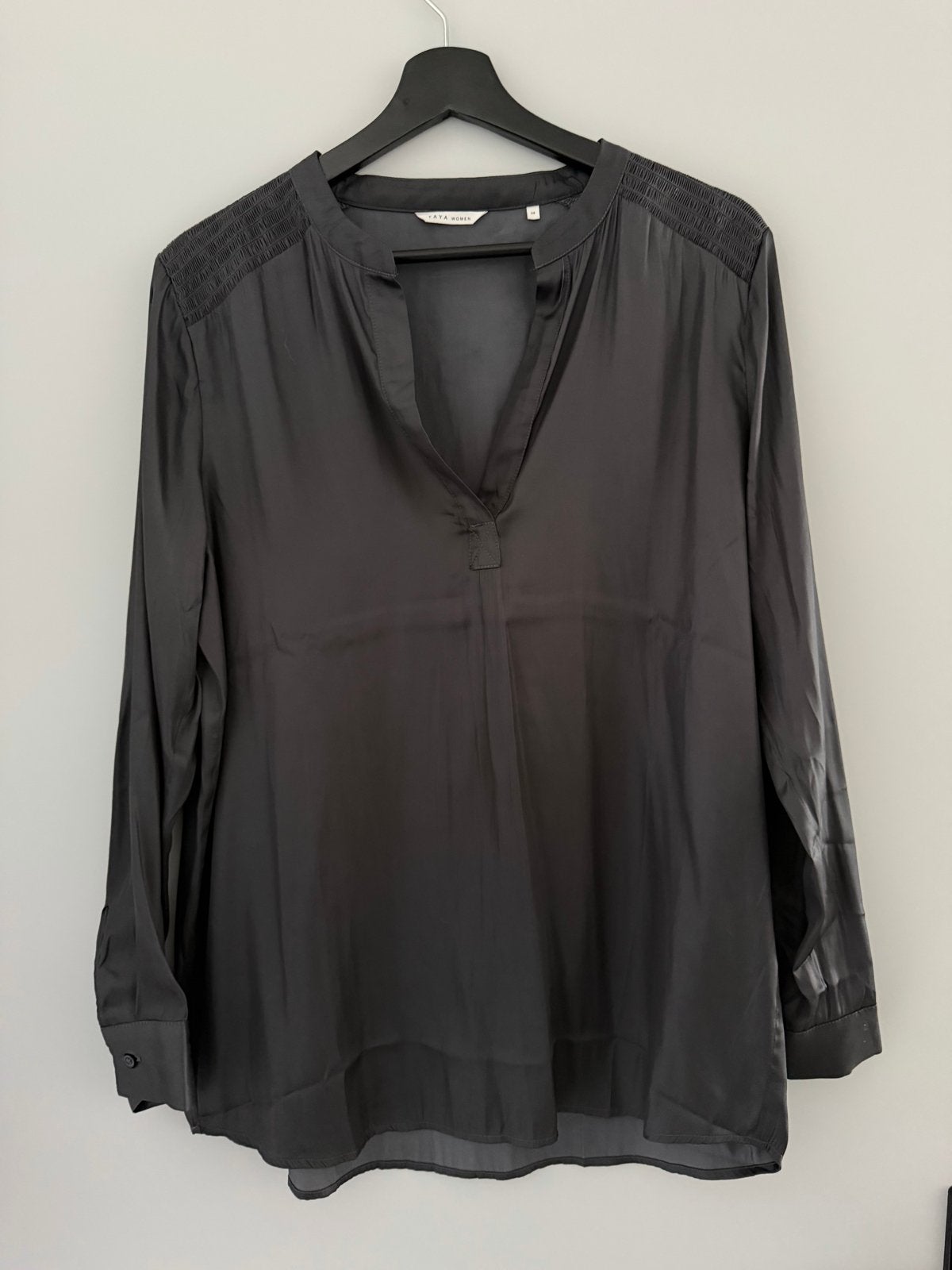 YAYA Women blouse - Donkergrijs - Maat 38 (M), Ophalen of Verzenden, Zo goed als nieuw, Maat 38/40 (M), Grijs