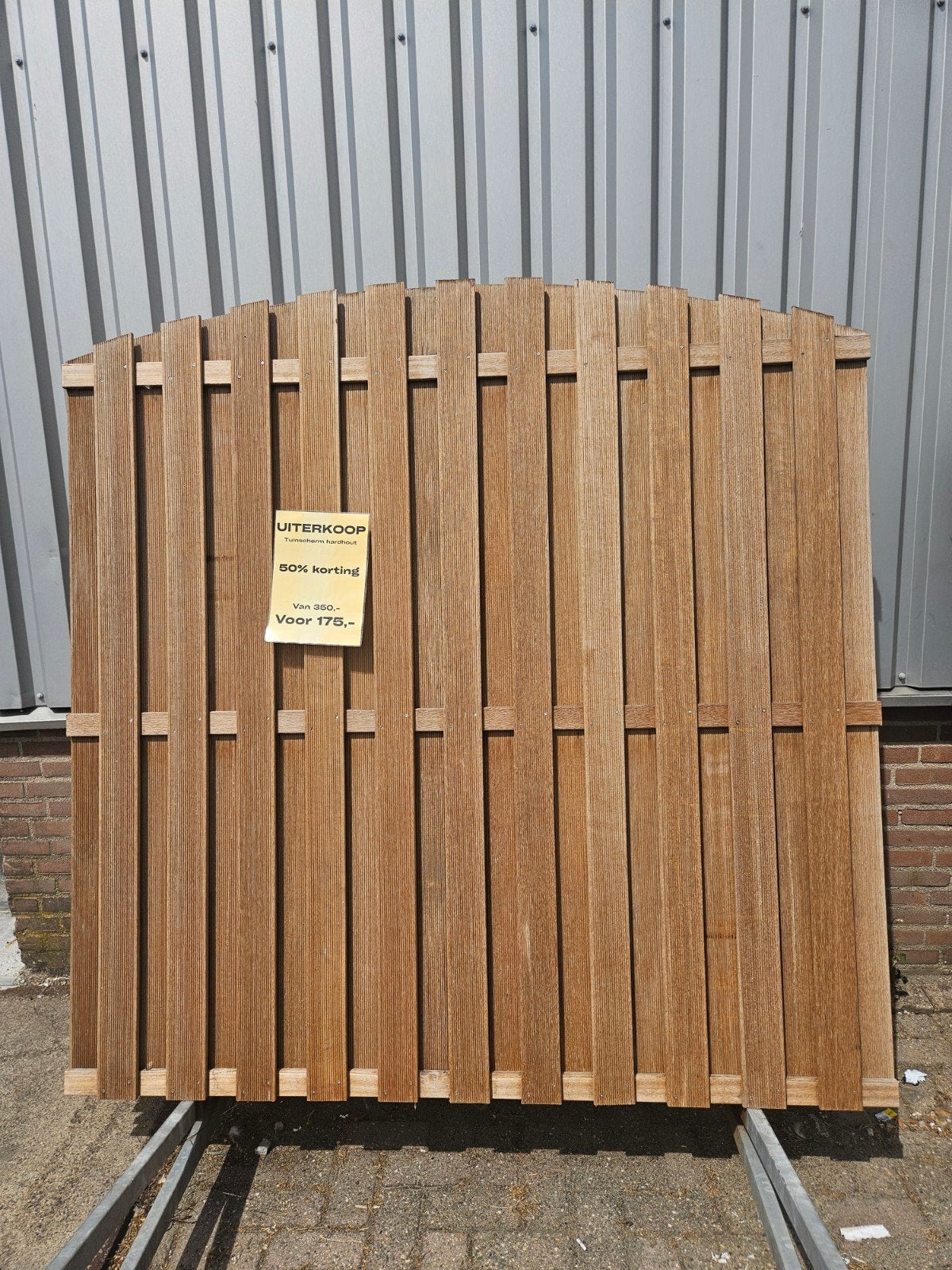5 hardhouten schuttingen toog (nieuw!), Ophalen, 1 tot 2 meter, Minder dan 3 meter, Nieuw