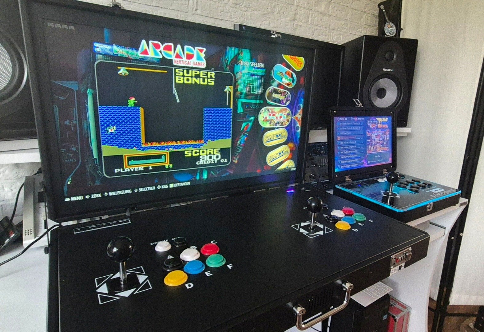 27 inch Arcade Console Koffer met 20000+ Retro Games, Ophalen of Verzenden, Overige merken, Zo goed als nieuw