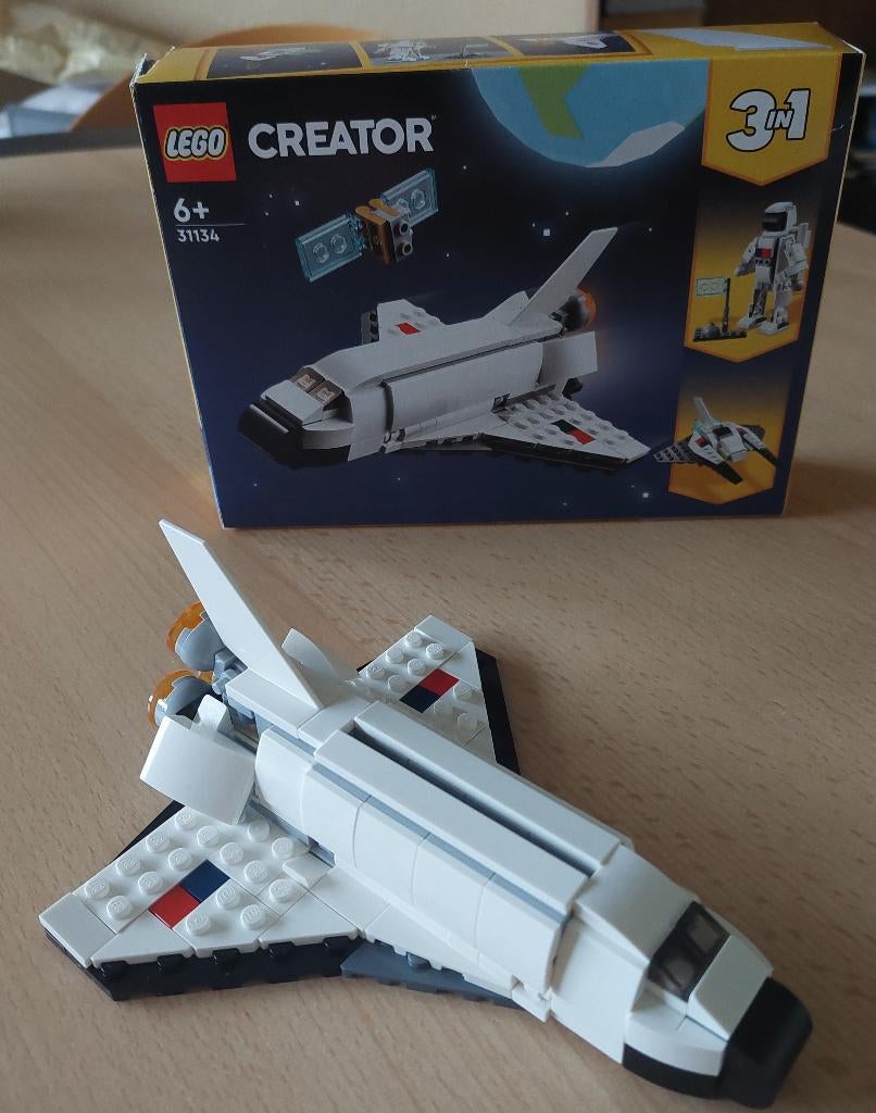 Lego 3-in-1 31134 Space Shuttle! Z.G.A.N.!, Ophalen of Verzenden, Zo goed als nieuw, Complete set, Lego