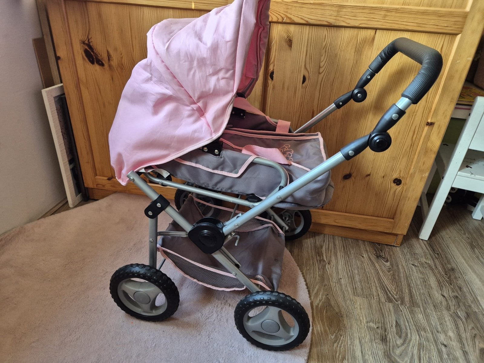 Baby Born Poppenwagen - Roze/Grijs, Ophalen, Gebruikt, Overige typen