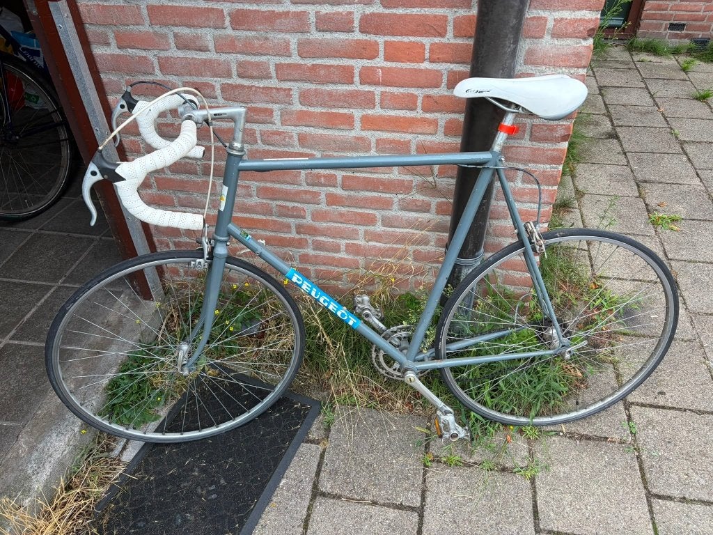 Vintage Racefiets Peugeot Aubisque, Fietsen en Brommers, Fietsen | Racefietsen, 28 inch, Gebruikt, 10 tot 15 versnellingen, Aluminium