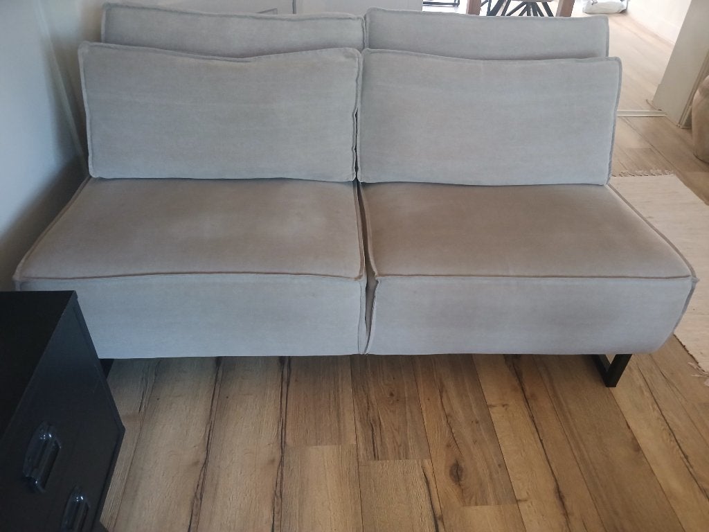 2 zits bankje te koop 165 cm breed, Huis en Inrichting, Banken | Bankstellen, Ophalen, 75 tot 100 cm, Tweepersoons, 150 tot 200 cm