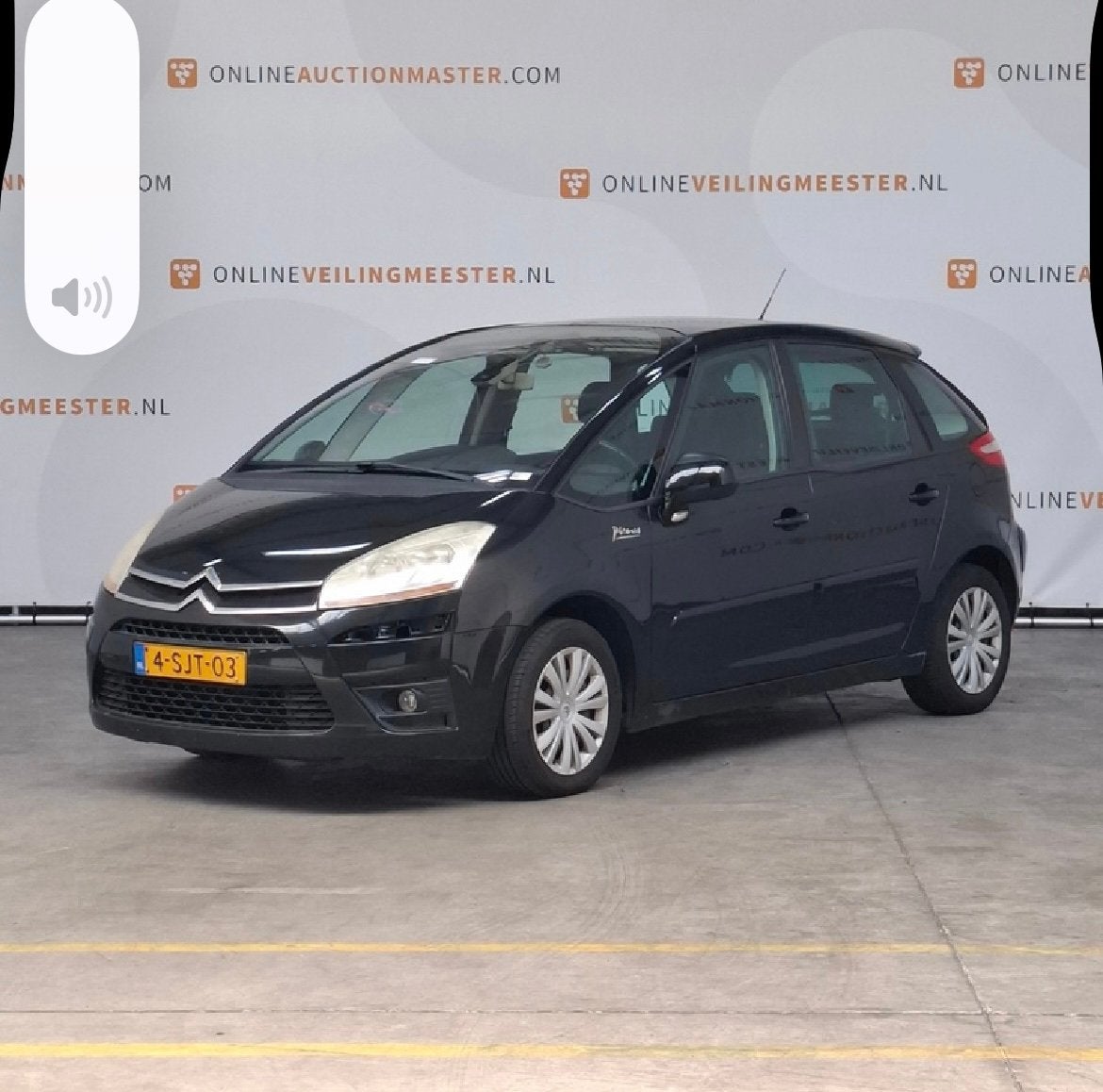 Citroën C4 1.6 VTI 2009 Zwart, 4 cilinders, Zwart, 75 €/maand, Handgeschakeld