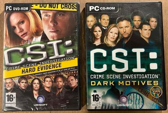 CSI - Hard Evidence (Nieuw) + CSI - Dark Motives (Gebruikt), Avontuur en Actie, 1 speler, Ophalen of Verzenden, Zo goed als nieuw