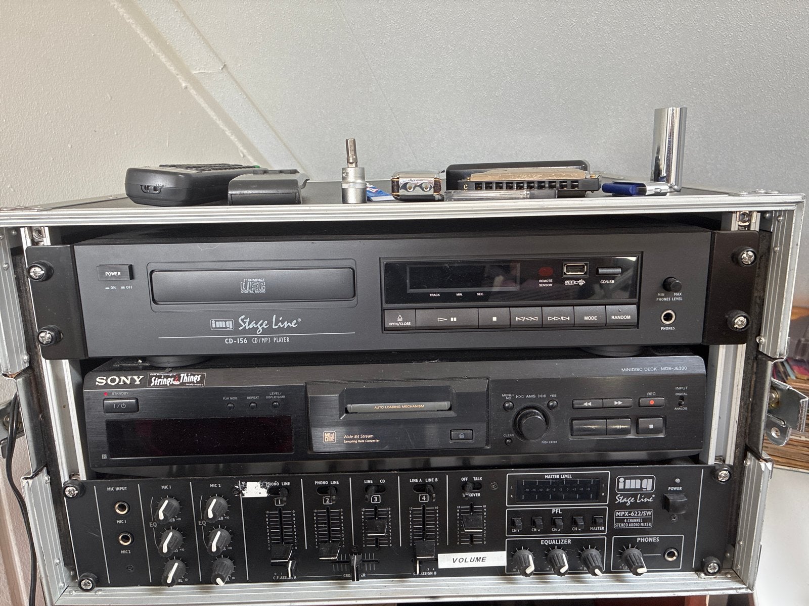 Professionele DJ Set: Img Stage Line CD-156 & Sony Strings T, Ophalen, Gebruikt, Sony