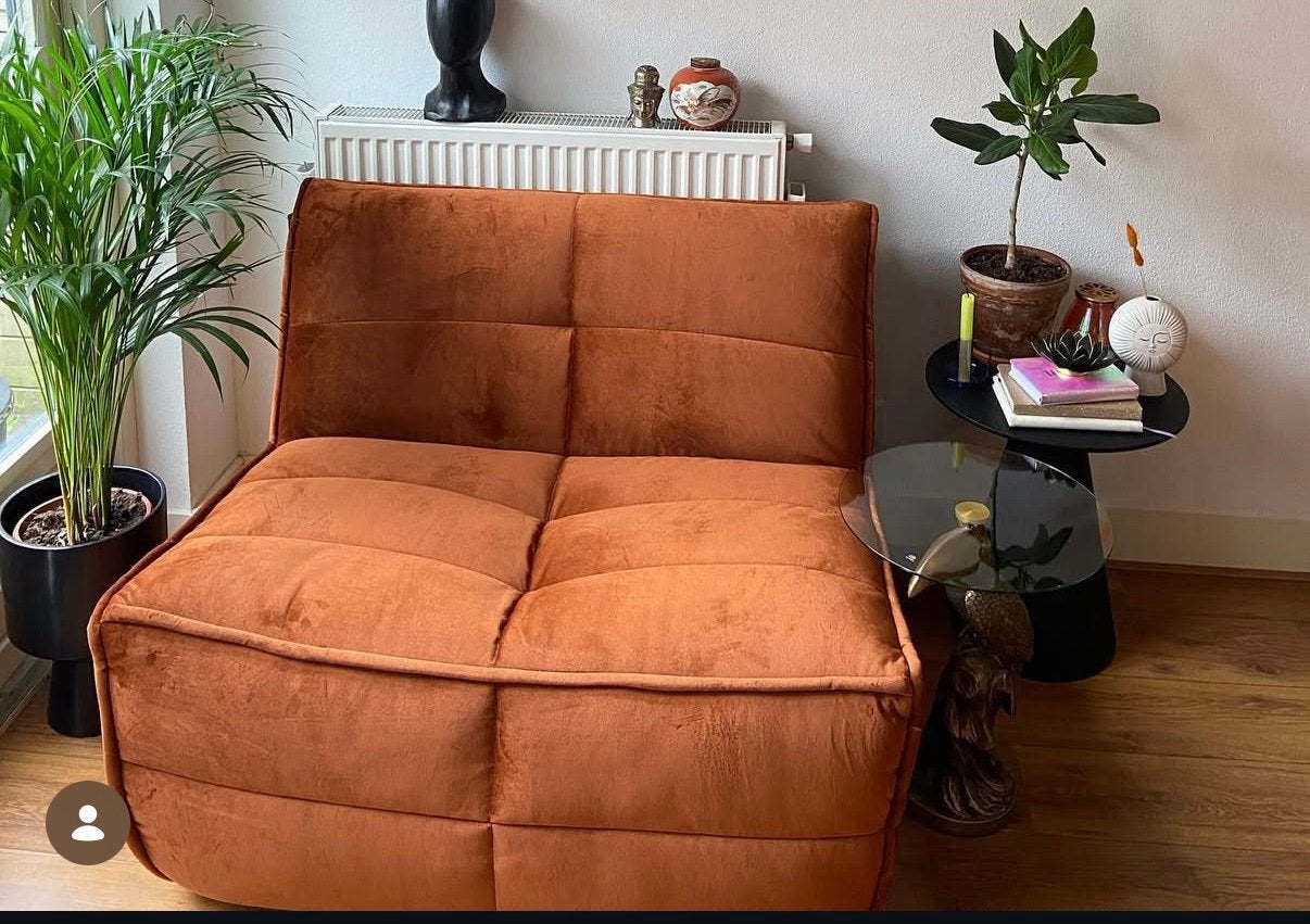 Vtwonen fauteuil, Ophalen, Tweepersoons, 75 tot 100 cm, Zo goed als nieuw