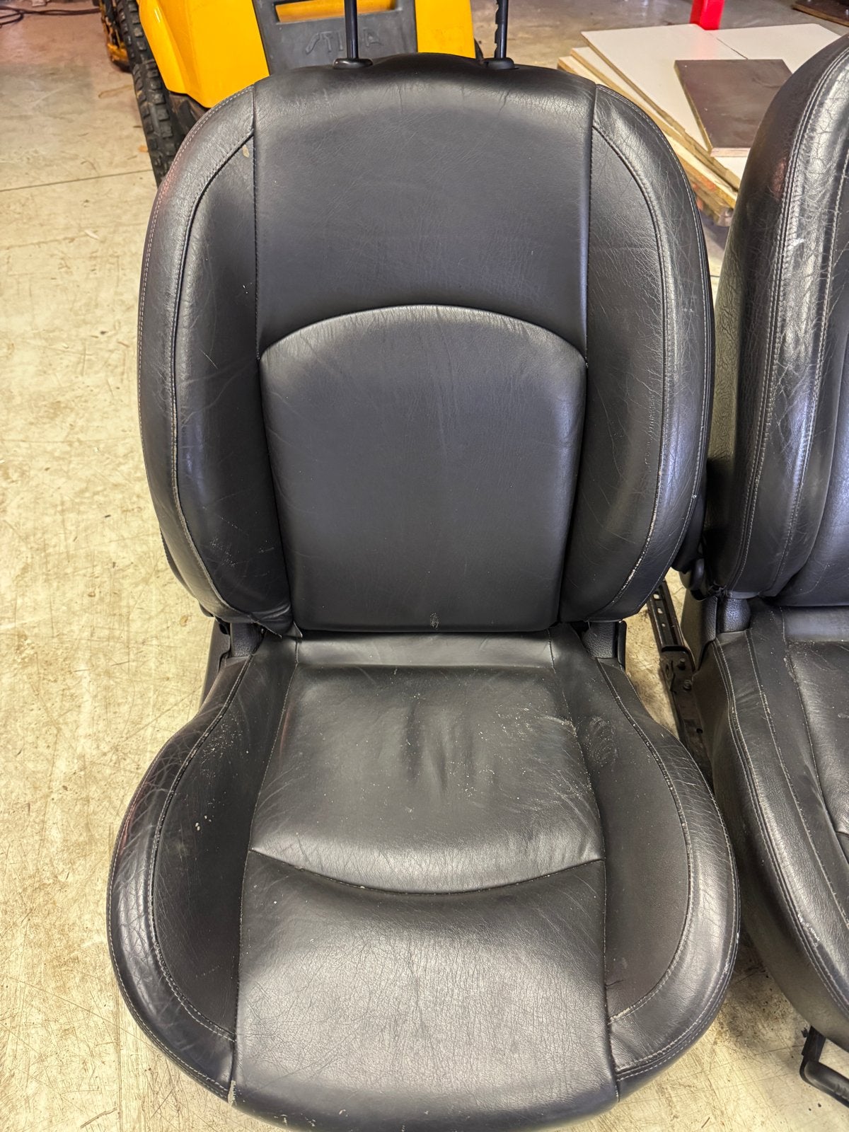 Leren autostoelen - Gebruikt met slijtage peugeot 206cc, Auto-onderdelen, Interieur en Bekleding, Ophalen, Gebruikt, Peugeot