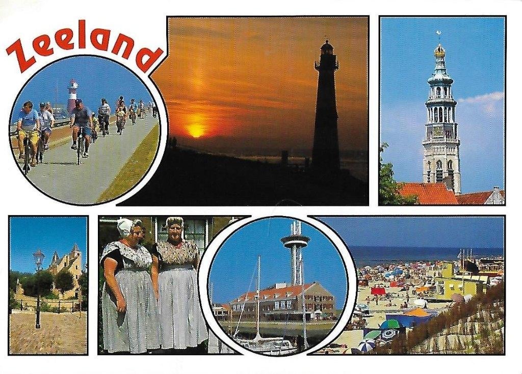Zeeland gelopen ansichtkaart (a151), Ophalen of Verzenden, 1980 tot heden, Gelopen, Zeeland