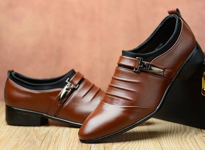 Bruine nette loafers heren moccassin instappers sjieke, Verzenden, Nieuw, Bruin, Loafers