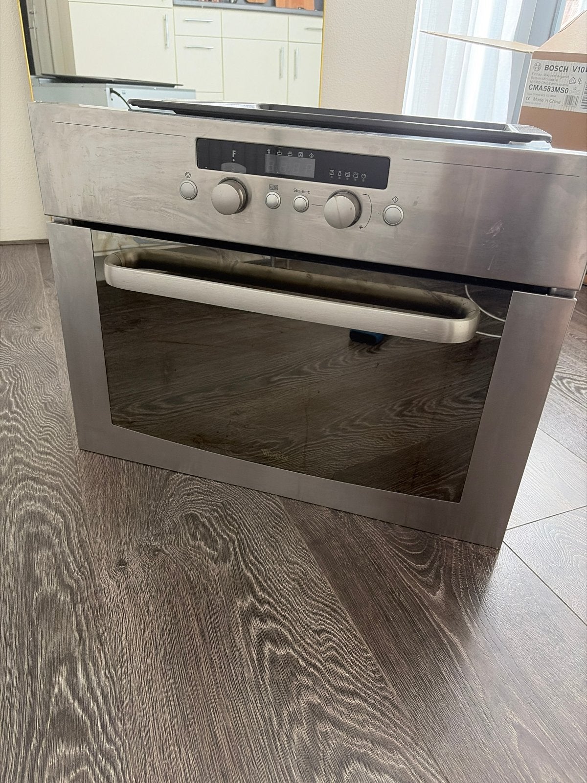 Whirlpool combimagnetron - Oven werkt, draaiplateau defect, Ophalen, Combimagnetron, Gebruikt, Inbouw