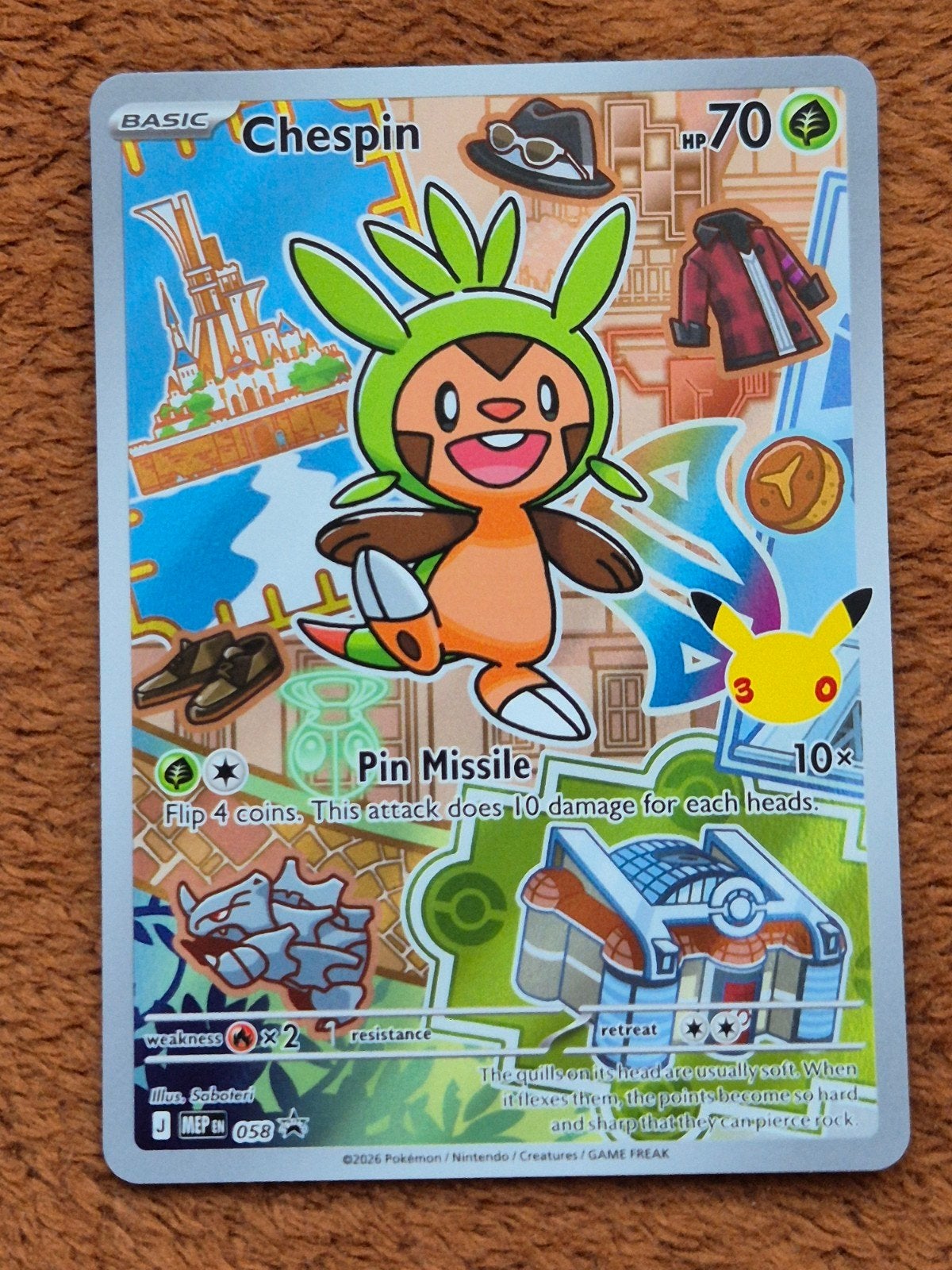 Chespin - 058 - Mega Evolution Promo (MEP 058) - Pack Fresh, Ophalen of Verzenden, Nieuw, Losse kaart