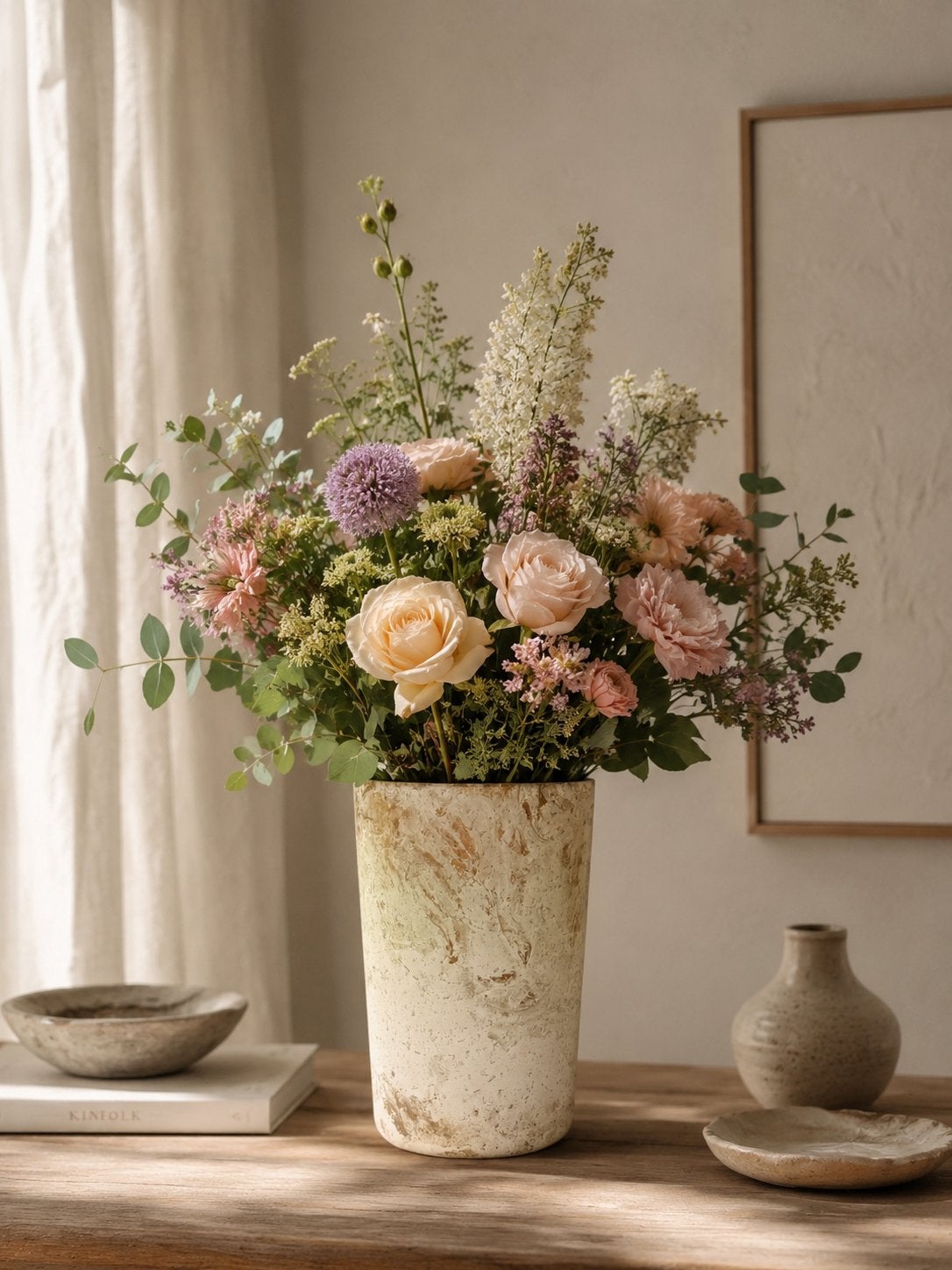 Super mooie grote marmeren lijkende vaas van glas, Overige kleuren, 30 cm, Ophalen of Verzenden, Glas