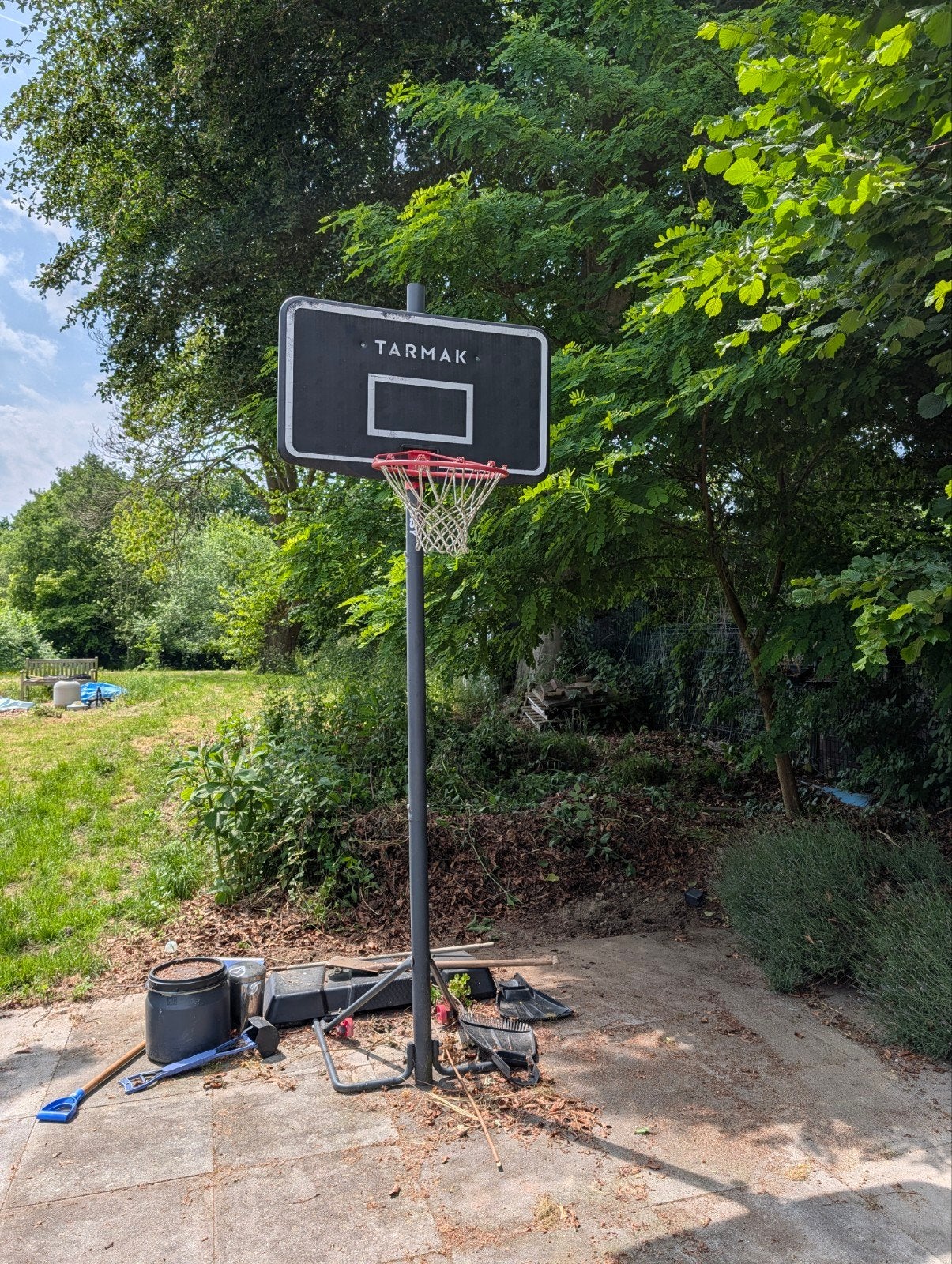 Tarmak basketbalpaal verstelbaar, Ophalen, Gebruikt, Ring, Bord of Paal