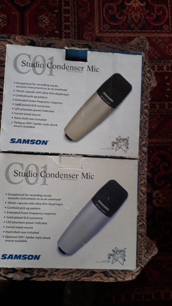condensator microfoons Samson, Ophalen of Verzenden, Gebruikt, Zangmicrofoon