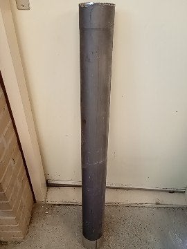 Rvs kachelpijp 10cm 1meter, Ophalen, Zo goed als nieuw
