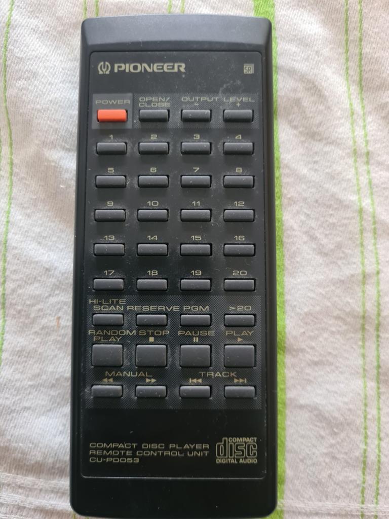Pioneer CU PDO 53 remote, Ophalen