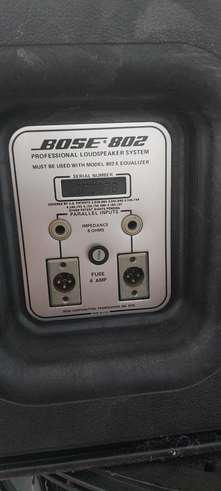 2x Bose 802 incl equalizer 802-c en Citronic 4.5 Conquest