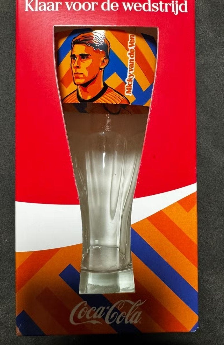 Coca-Cola Glas Micky van de Ven, Ophalen of Verzenden, Nieuw