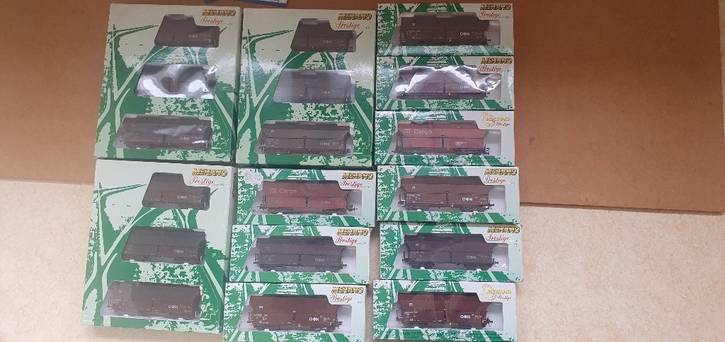 18 Stuks Mehano prestige falns kolenwagens, Overige merken, Gelijkstroom, Wagon, Ophalen of Verzenden