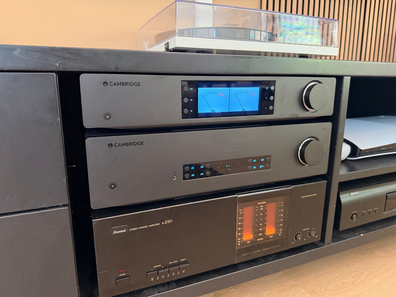 Sansui B-2101 Stereo Eindversterker - Krachtig en Klassiek, Gebruikt, 120 watt of meer, Stereo, Ophalen