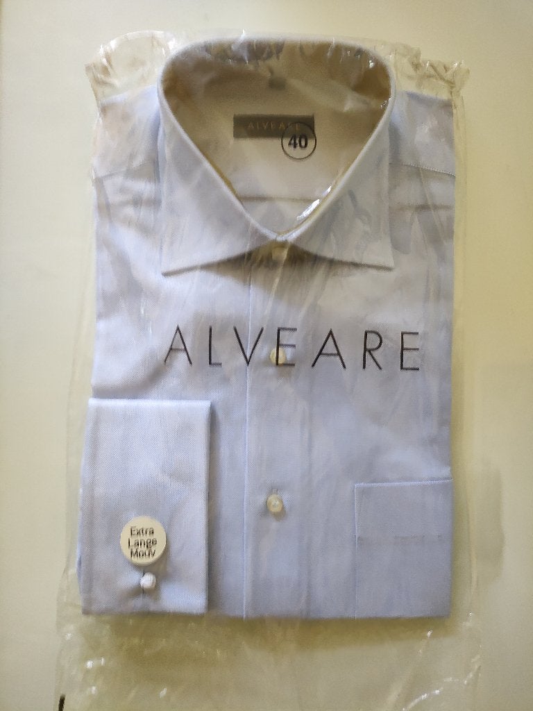 Alveare overhemd maat 40 Bijenkorf, Blauw, Nieuw, Alveare, Halswijdte 39/40 (M)