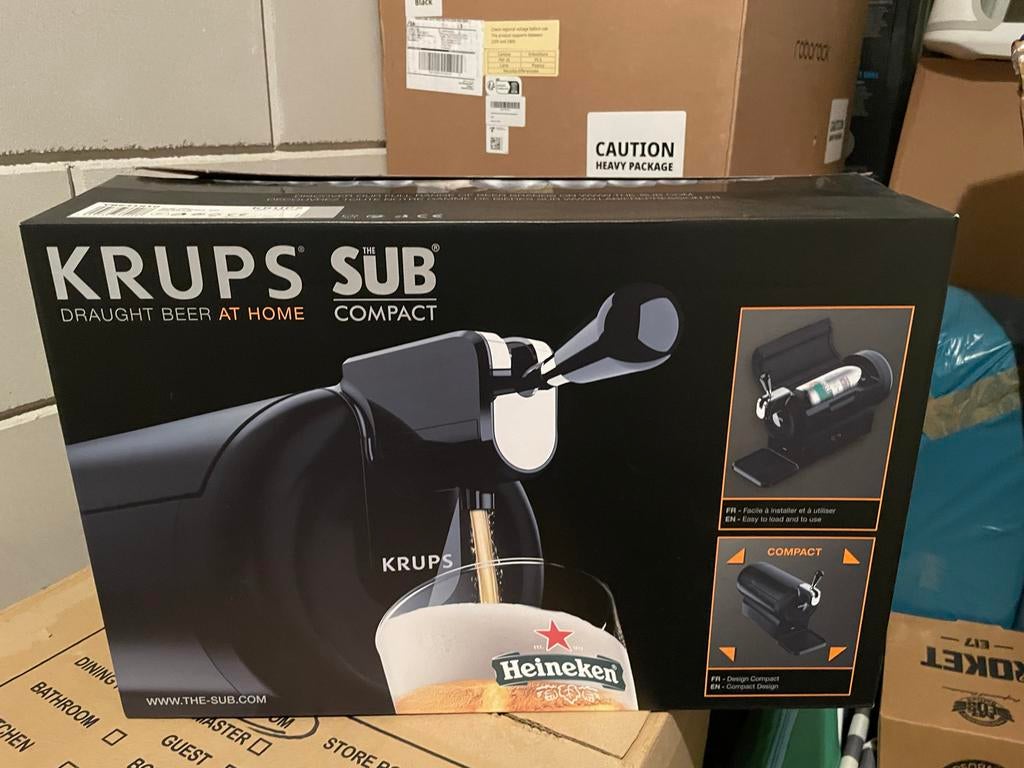 Krups The Sub Compact thuistap, Ophalen of Verzenden, Nieuw, Krups