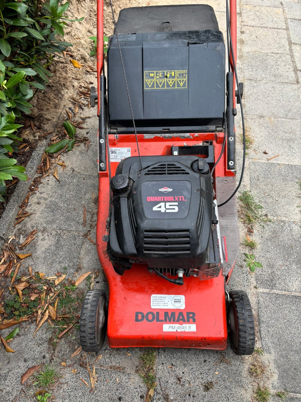 Motormaaier te koop voor maar 75 euro., Tuin en Terras, Ophalen of Verzenden, Zo goed als nieuw, Opvangbak, Benzine-grasmaaier