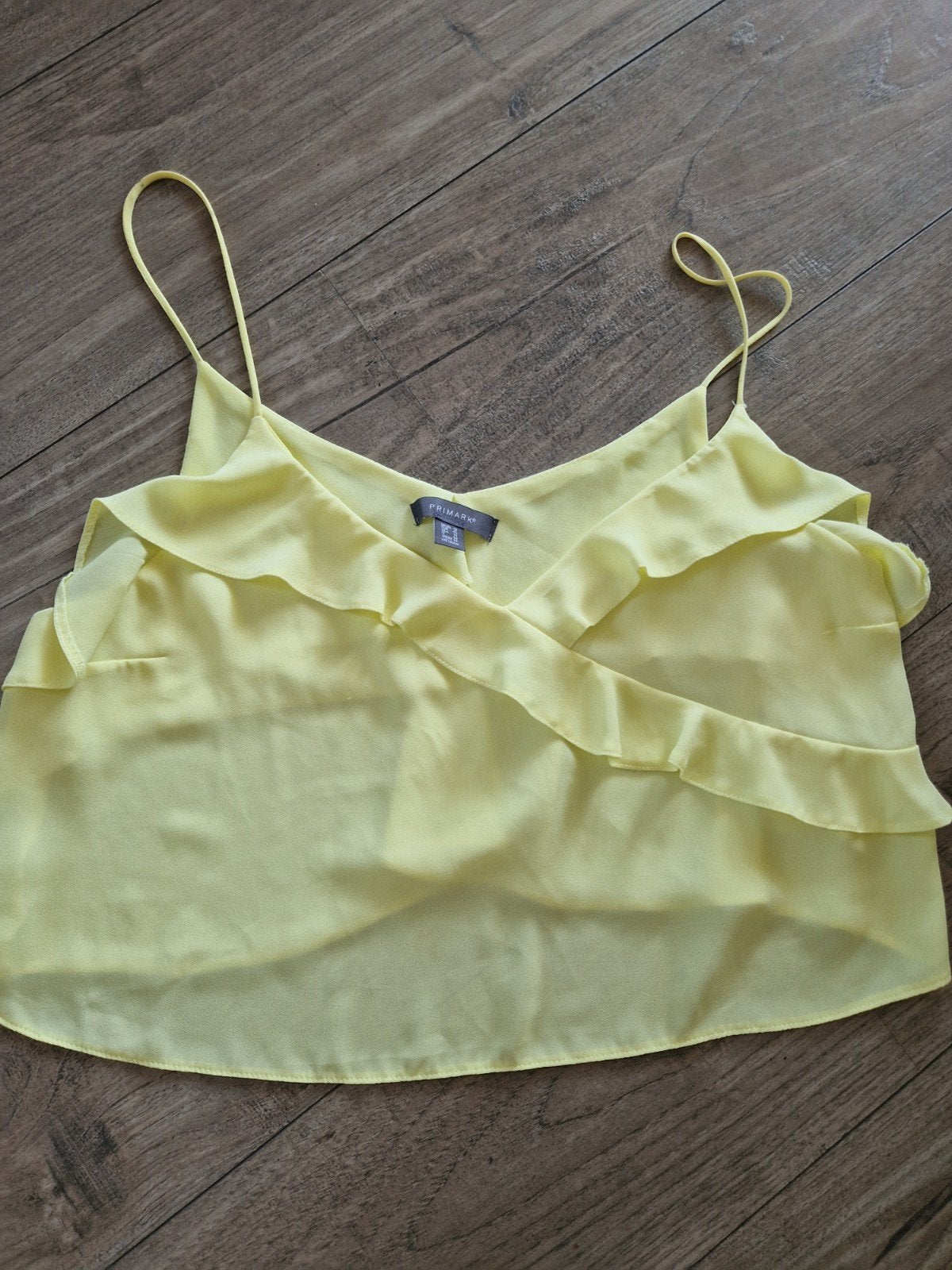 Mooie gele crop top Primark maat 46, Primark, Geel, Maat 46/48 (XL) of groter, Ophalen of Verzenden