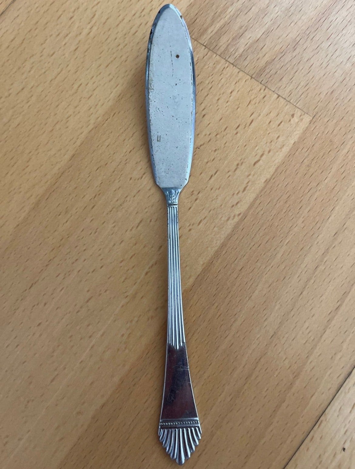 Vintage verzilverd botermesje, Ophalen of Verzenden