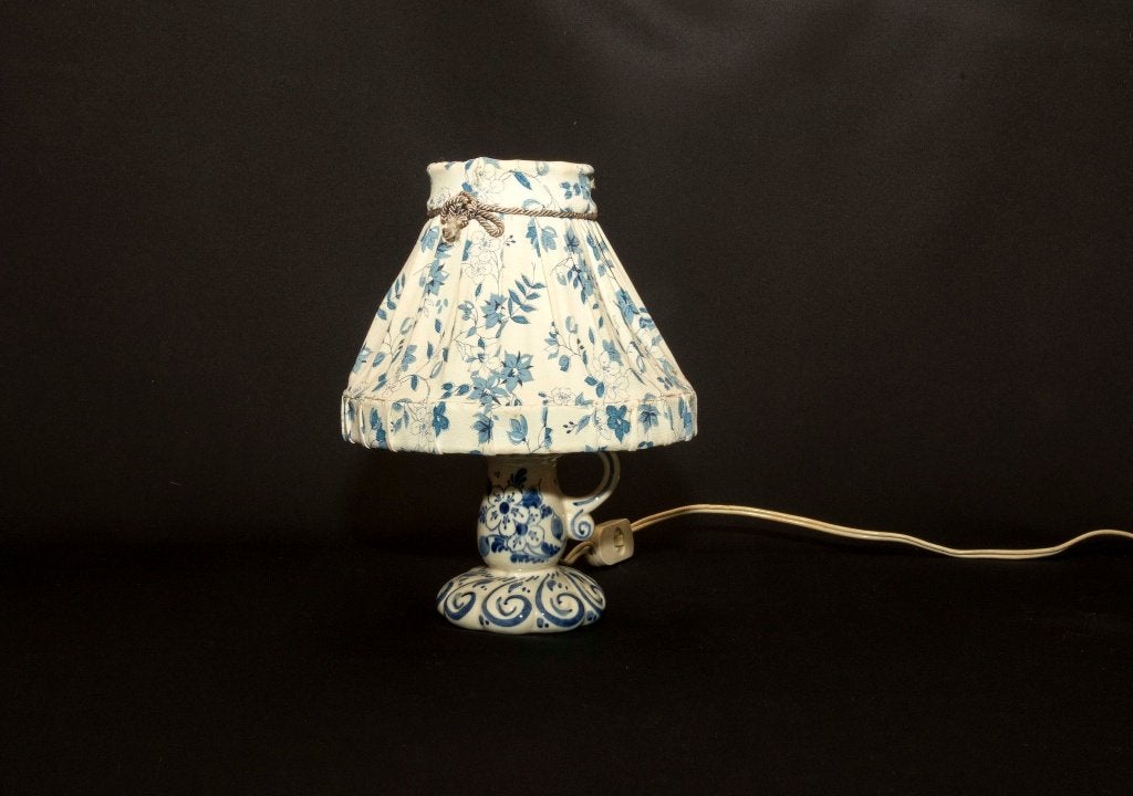 Zenith Gouda Vintage tafellamp met originele kap., Ophalen of Verzenden