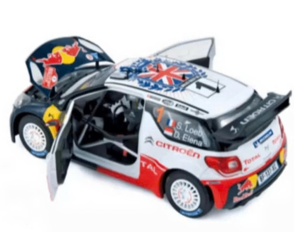 Citroen DS3 WRC Rallye GB 2011 NOREV Loeb 1/18 ref: 181557, Hobby en Vrije tijd, Modelauto's | 1:18, Verzenden, Nieuw, Auto, Norev