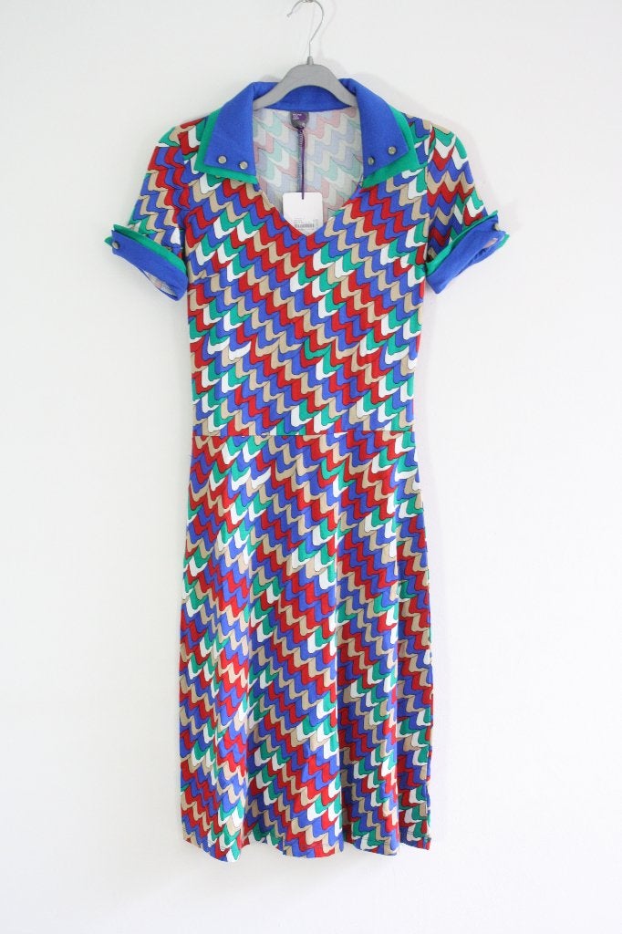 Retro Wow to go jurk in maat XS, nieuw!, Blauw, Wow to go, Nieuw, Ophalen of Verzenden