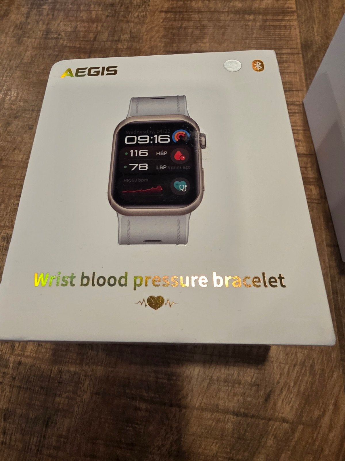 Aegis Smartwatch met Bloeddrukmeter - Zo goed als nieuw, Wit, Stappen, Ophalen of Verzenden, Zo goed als nieuw