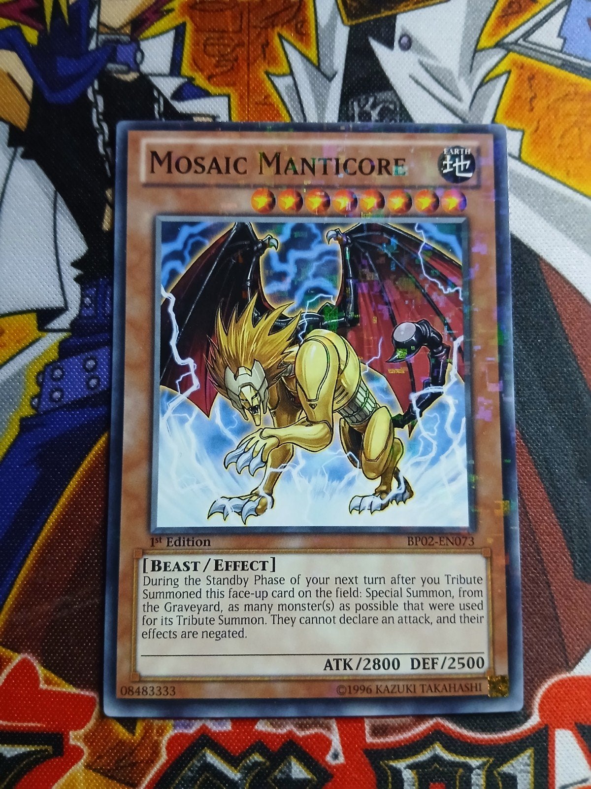 Mosaic Manticore - Mosaic Rare BP02 - Yu-Gi-Oh, Ophalen of Verzenden, Zo goed als nieuw, Foil