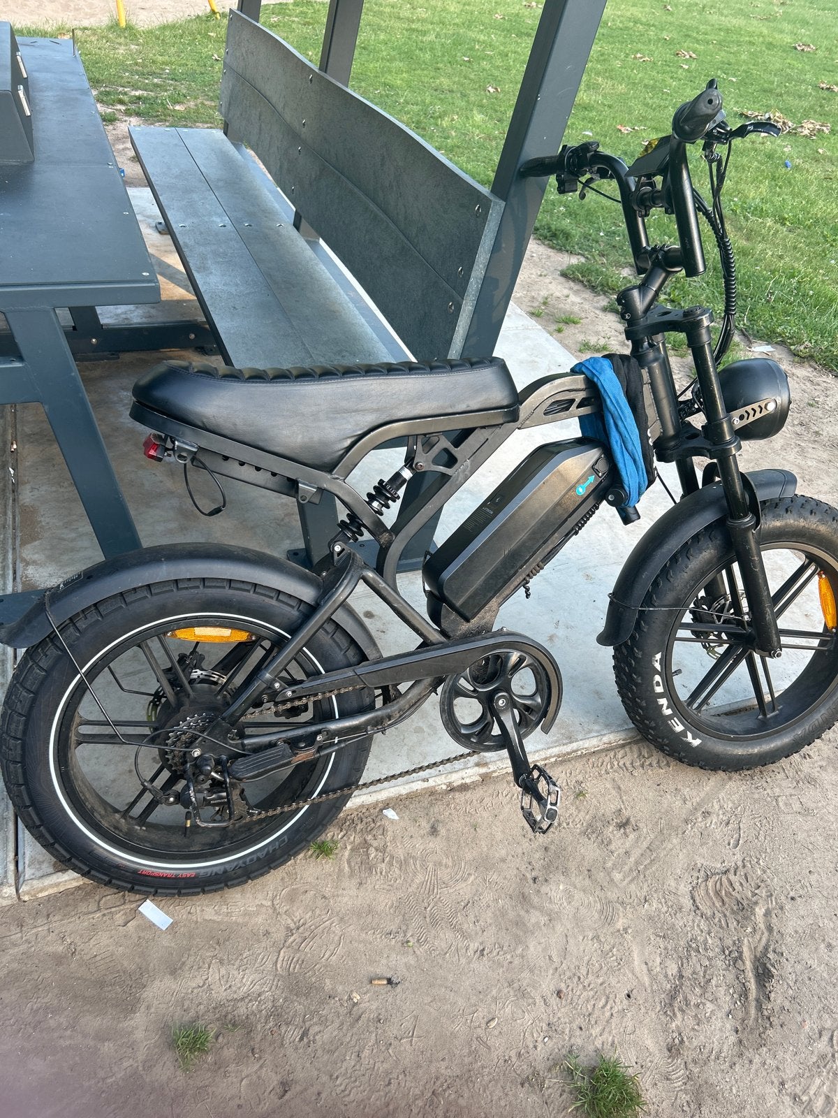Stoere Fatbike E-bike - Zwart, Zo goed als nieuw, Zo goed als nieuw, 51 tot 55 cm, 30 tot 50 km per accu, Ophalen