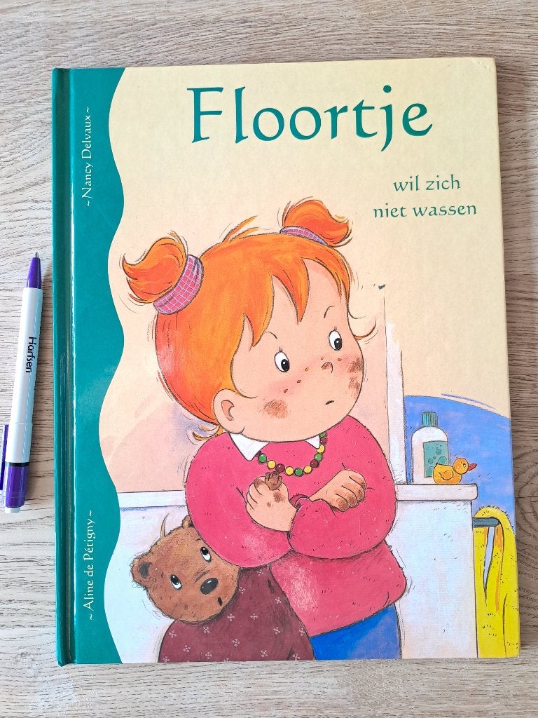 FLOORTJE WIL ZICH NIET WASSEN. NANCY DELVAUX, Gelezen, Fictie algemeen, Jongen of Meisje, Ophalen of Verzenden