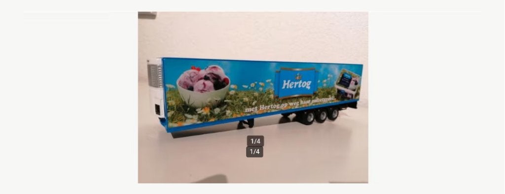 Nieuw: 1:50 Zeldzame Lion - Car Hertog ijs Koel-Trailer., Ophalen, Nieuw, Bus of Vrachtwagen, Lion Toys