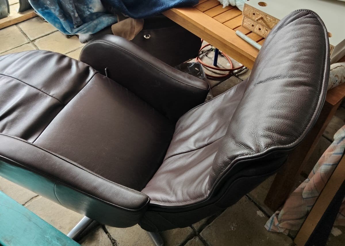 relaxfauteuil prominent, Huis en Inrichting, Ophalen, Gebruikt, Minder dan 75 cm, Leer